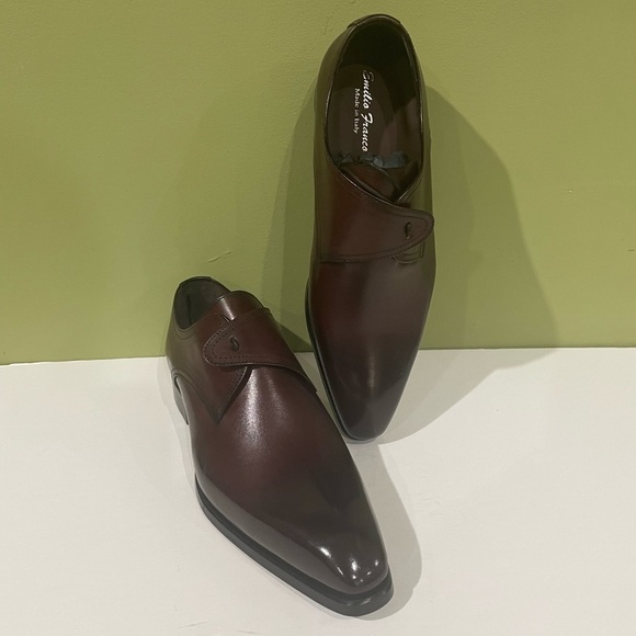 Emilio Franco shoes dressy burgundy leather calf Oxford main image 4